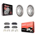 thumbnail image 1 of Transit Auto Rear Coated Disc Brake Rotors and Semi-Metallic Pads Kit for Car Chevrolet Impala Buick LaCrosse Pontiac Grand Prix Allure Limited KGF-101211, 1 of 11