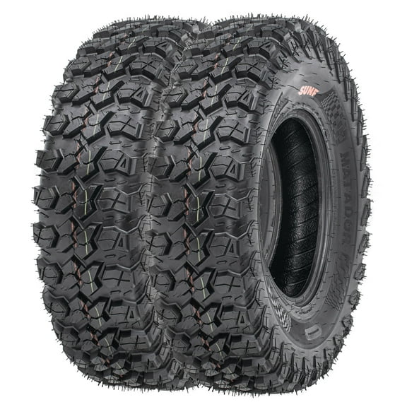 SunF ATV/UTV All Terrain Quad Tire 33x10R15 33x10x15 8 PR Tubeless A060 (Set of 2)
