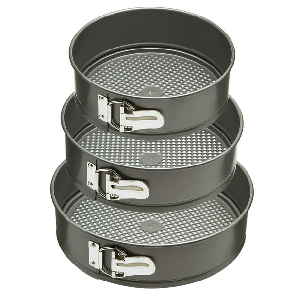 Ecolution Bakeins 3 Piece Springform Pan Set Includes 8", 9", 10