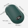 Djadtgl Pebble Hand Warmer Two In One Portable Digital Display Charging