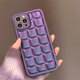 thumbnail image 1 of Estuche de teléfono a cuadros morado Estuche protector lindo para iPhone 14 Plus 11 12 13 Pro Max zhangyuxiang LED, 1 of 2
