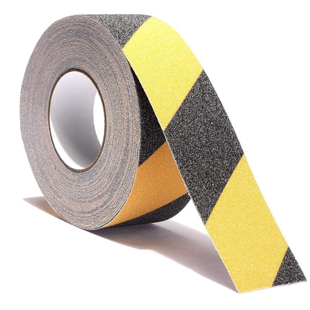 Cinta antideslizante de seguridad RELIANCER de 5 cm x 18 m, amarilla y negra