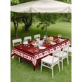 thumbnail image 3 of Outdoor Tablecloth with Umbrella Hole and Zipper, Red Valentine's Day Rectangle Table Cloth 60x102 Inch Waterproof Tablecloth, Love Heart Truck Romantic Abstract Art Picnic Table Cover for Patio, 3 of 7