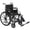 Black, variant on Invacare Folding Wheelchair with 18" Seat, Legrest, Footrests, Desk-Length Removable Arms - Black