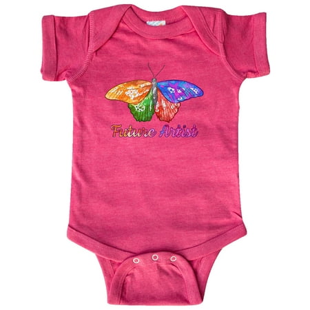 

Inktastic Future Artist with Colorful Butterfly Gift Baby Boy or Baby Girl Bodysuit