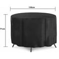 thumbnail image 2 of Heavy Duty Fire Pit Cover, Waterproof Layer & Windproof Drawstring Protects Outdoor Patio Firepit Table From Elements, Super Waterproof & Fade-Resistant, 130x71cm, Adjustable Drawstring, 2 of 5
