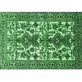thumbnail image 1 of Ahgly Company Indoor Rectangle Persian Emerald Green Traditional Area Rugs, 2' x 5', 1 of 4