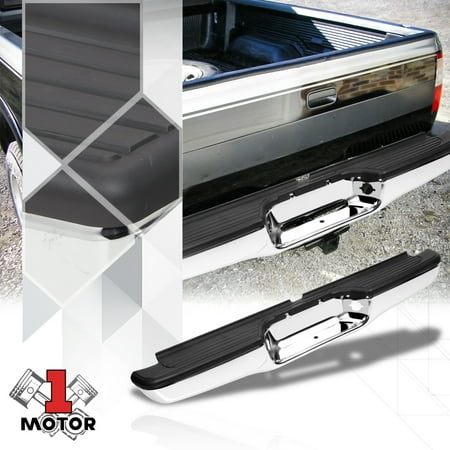 Chrome Trim Steel Rear Bumper Step Bar Guard Protector for 95-04 Toyota Tacoma