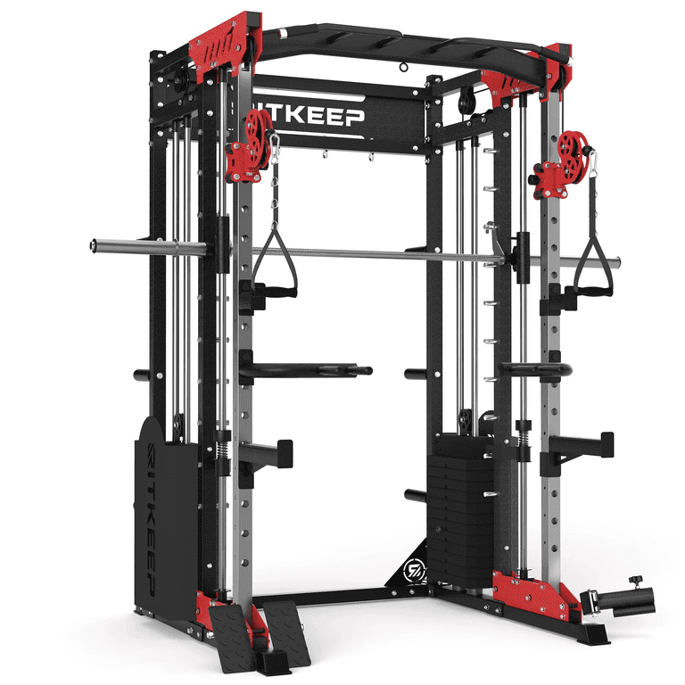 RitKeep PMAX 5600 Pro Home Gym Smith Machine, 6-in-1 Squat Rack