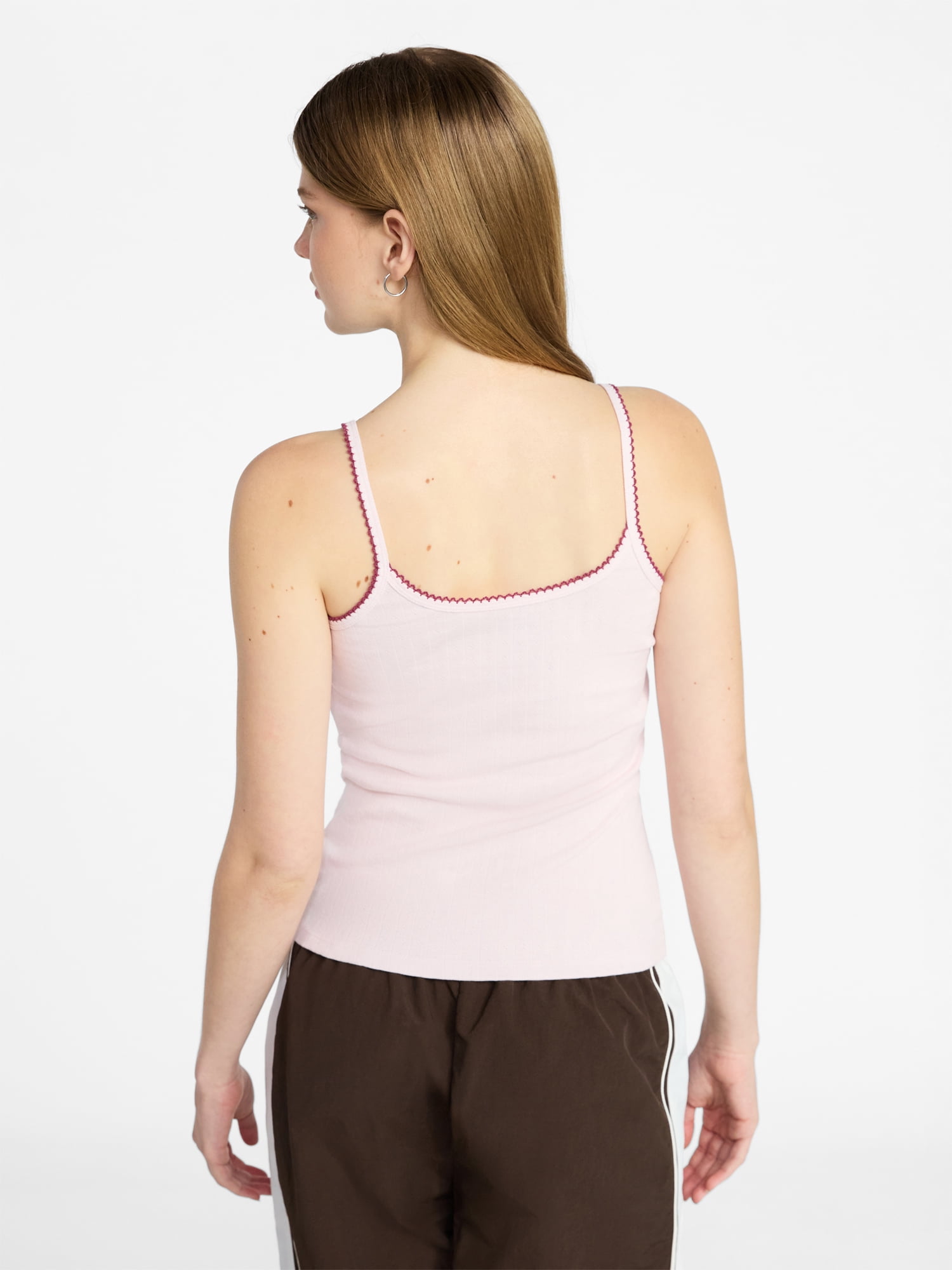 No Boundaries Pointelle Tank Top, Women's XXS-XXL