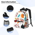 thumbnail image 5 of Fotbe Autumn Pumpkins Fall Leaves Lightweight Casual Laptop Backpack for Men and Women, Daily use Waterproof backpack, Backpack for College, 5 of 8