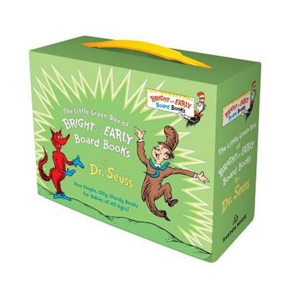 Pre-Owned DR SEUSS: Little Green Boxed Set of Bright and Early Board Books: Fox in Socks; Mr. Brown Can Moo! Can You?; There's a Wocket in My Pocket!; Dr. Seuss's ABC (Hardcover)