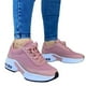 thumbnail image 3 of Zapatillas con cordones de malla transpirable, zapatos individuales de suela gruesa para mujer, sandalias informales que aumentan Wmkox8yii  ahfdhkah665, 3 of 5