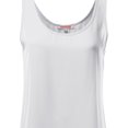 thumbnail image 3 of FashionOutfit Women's Solid Basic Chiffon Sleeveless Tank Top, 3 of 3