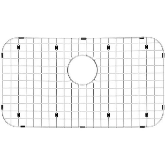 Starstar Sink Protector Stainless Steel For Rear Drain Kitchen Sink Bottom Grid, Rack, 26" x 14.375"