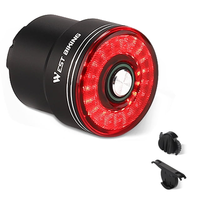 Rear Light USB Rechargeable High Visibility Multifunction Bike Rear Light with Brake Sensing Cycling Tail Light Road Bike Rear Lamp