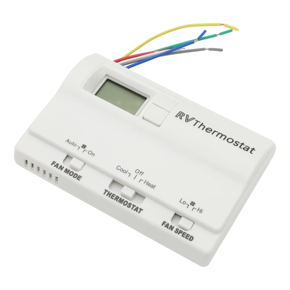 NATEFEMIN RV Digital Thermostat 1°C-37°C Push Button White 83303862 For Coleman 8330-336 8330-337 8330-339 RV Temperature Regulation