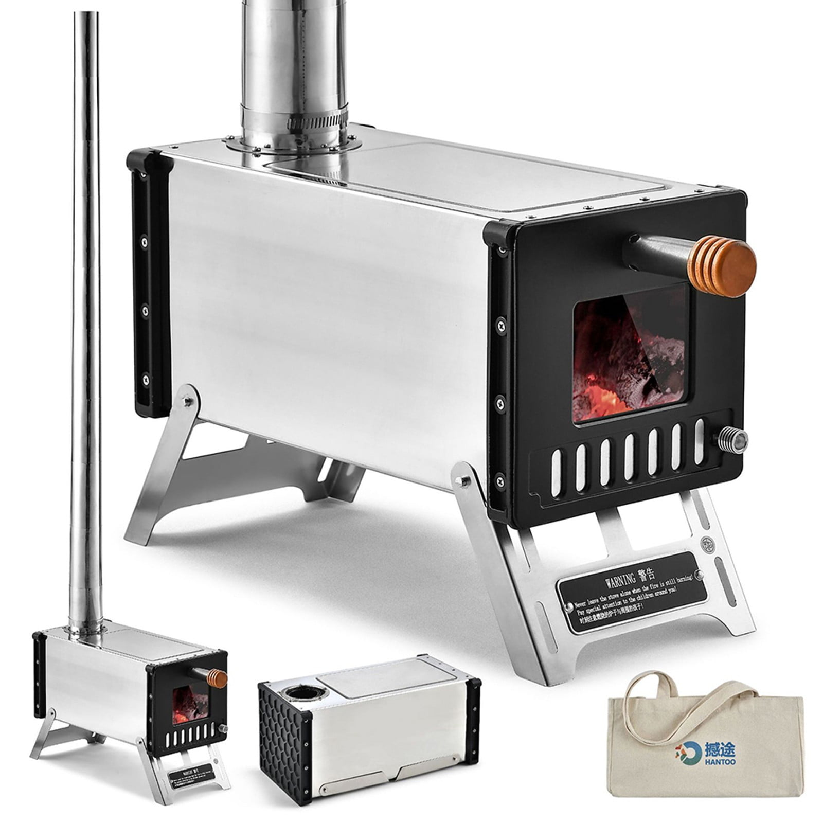Lefu Tent Wood Stove with Chimney Pipes Rocket Stove Outdoor Wood Burning  Stove | Walmart Canada