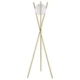 thumbnail image 4 of Coaster Yamileth Contemporary Metal Tripod Floor Lamp in Gold, 4 of 7