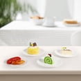 thumbnail image 6 of White Ceramic Dessert Plates Set of 16, 6 Inch Round Appetizer Plates for Cake Snacks, Microwave and Dishwasher Safe, 6 of 6