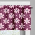 thumbnail image 3 of Ambesonne Pink Polka Dots Valance Pack of 2, Petals with Hearts, 42"X12", Pale Pink Dark Magenta, 3 of 5
