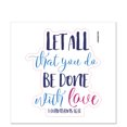 thumbnail image 6 of FINCIBO 5" x 5" Vinyl Decal Sticker For Notebook, Ipad - Christian Quotes 1 Corinthians 16:14, 6 of 6