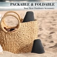 thumbnail image 3 of Womens Sun Visor Hat Wide Brim Summer Sun Hats UPF 50+ UV Protection Beach Hats Foldable Golf Visor for Women, 3 of 7
