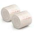 LotFancy 2 Pcs Cotton Elastic Bandage Wrap 2 inches x 15 feet , Cotton
