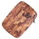 thumbnail image 3 of Tabla de cortar de madera de acacia - Premium tabla de cortar antideslizante de cocina con correa, 3 of 8
