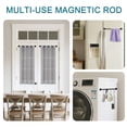 thumbnail image 2 of Turquoize 2 Pack Adjustable Magnetic Curtain Rods 16 to 28 inch Multi-Use for Iron and Steel Place with Upgraded Rotating Head, Black, 2 of 11