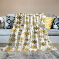 thumbnail image 2 of Jeuxus Snowflakes Stars Christmas Flannel Blanket for All Seasons Anti-Pilling Lightweight Durable Soft Blanket 3 Sizes 60x80in, 2 of 6