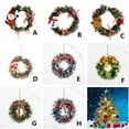 thumbnail image 3 of HESHENG Mini Christmas Wreath Wall Hanging Decoration Xmas Party Door Garland Ornaments, Star, 3 of 4