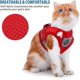 thumbnail image 4 of Cat Harness and Leash for Walking Adjustable Soft Mesh Vest Harnesses with Reflective Strap Metal Leash Ring Metal Clip for Small Medium Large Cats Pe, 4 of 5