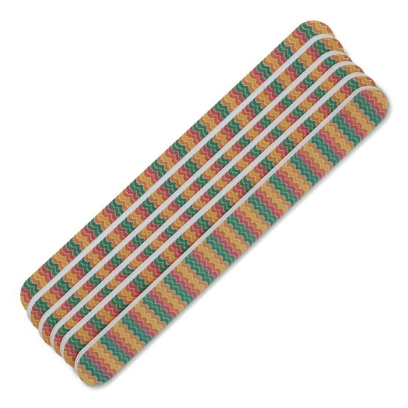 Tropical Shine Chevron Nail File 180/180 Pack 6 pcs