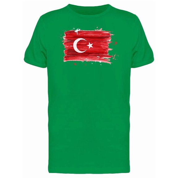Brush Painting Of Turkey Tee Men's -Image by Shutterstock