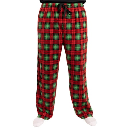 

#followme Microfleece Men’s Buffalo Plaid Pajama Pants with Pockets (Multi Xmas Plaid X-Large)