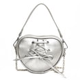 thumbnail image 1 of Bolso Mano Con Lazo Pequeño Bolsos Diseñador para Mujer PU en Forma Corazón Fiesta Y, 1 of 9