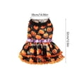 thumbnail image 3 of Yhmxh Halloween Puppy Dress Dog Costumes Set, Pumpkin Print Dog Hoodie and Lace Dress, Soft Comfortable Pet Outfits for Small Medium Dogs, Cute Fall Puppy Clothes for Halloween Party, Photoshoots, 3 of 6