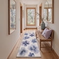 thumbnail image 4 of GENIMO 8'x10' Area Rug for Living Room, Large Machine Washable Non Slip Low Pile Rug for Bedroom Dining Room, Soft Floral, INDIGO BLOOM, 4 of 4