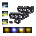 thumbnail image 1 of 1par Faros Auxiliares Doble Color Led 35w Para Auto Moto, 1 of 8