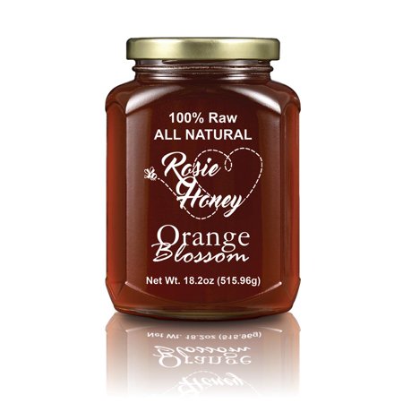 Rosie Honey 100% Raw and Unfiltered Orange Blossom Honey 18.2 oz/1.1lbs