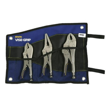 UPC: 0885911597913 | IRWIN IRHT82591 – Vise Grip Fast Release 3 Pieces Storage Bag and Reduced Hand Span Locking Pliers Set
