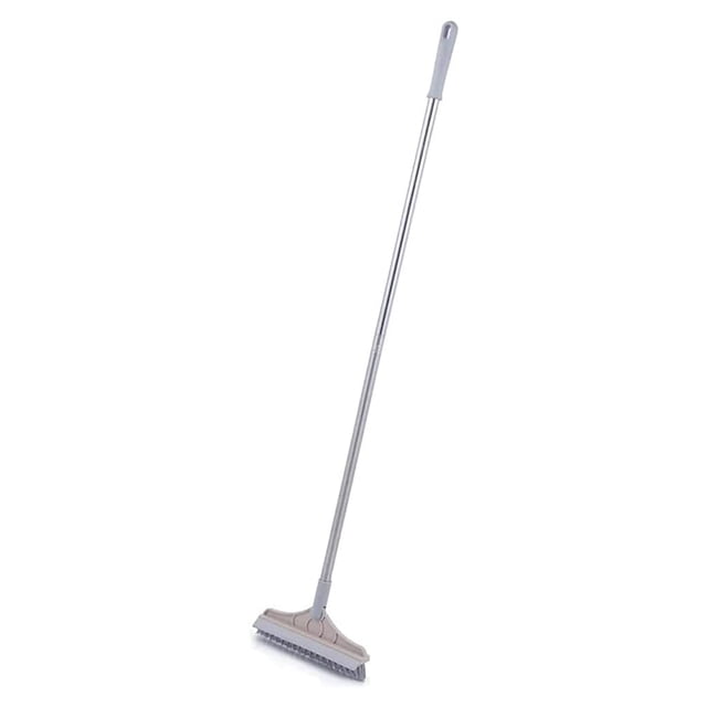 Advancent Cepillo para fregar 2 en 1, fregador ajustable giratorio de 120 grados para colgar en el suelo, accesorios de limpieza de ranuras de esquina Suministros de limpieza para el hogar Beige Advancent HA062851-03