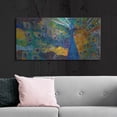 thumbnail image 6 of Luxe Metal Art 'Percy Peacock 2' by St. Hilaire Elizabeth, Metal Wall Art, 48"x24", 6 of 9