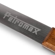 Petromax Kitchen or Campfire Serving Ladle with Spout, Durable Stainless Steel and Wooden Handle, Extra Large 8.5 fl oz