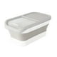 thumbnail image 2 of Contenedor de comida para perros | Contenedor plegable hermético con tapa abatible y ruedas, capacidad de 12-15 kg | Contenedor portátil y duradero para comida de perros, cereales de arroz y, 2 of 6