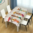 thumbnail image 6 of SKYSONIC 54"X54" Square Tablecloth with Beautiful Black African Woman in Ethnic Dress Prints, Anti-Wrinkle and Smooth Table Cloth for Kitchen/Home Wedding Decoration, 6 of 7