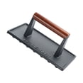 thumbnail image 1 of Grill Press Bellemain de hierro fundido para carne con mango de madera, 1 of 7