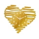 thumbnail image 4 of Reloj de Pared Corazón Acrílico Análogo Decorativo Movimiento Silencioso Números Árabes Estilo Contemporáneo Adecuado para Oficina Dormitorio Cocina Sala de Reuniones Comedor Oro, 4 of 9