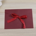 thumbnail image 4 of EeaseMX 10 sobres de invitación con lazo creativo retro de 17,5 x 12,5 cm para bodas, cumpleaños y fiestas (rojo oscuro), 4 of 8